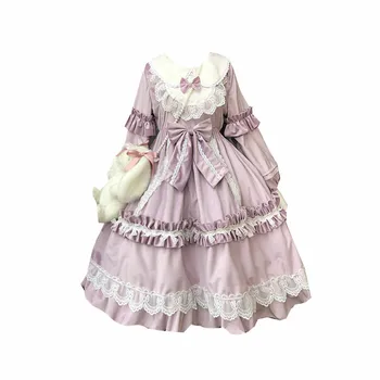 Vintage Princess Sweet Lolita Dress Slatka Kawaii Princess Dress Dress Dugi Rukav Cos Loli Tea Party Princess Dress 1
