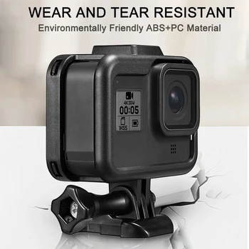 Okvir je granice zaštitni poklopac ABS kućište pričvršćenje baze za Gopro Hero 8 crna akcijske kamere zaštite pribor 1