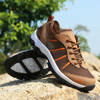 YRRFUOT muška pješačkih cipele branded sportska obuća na otvorenom prozračna planinarske Muške cipele čipka-up nadvoji треккинговая cipele 2