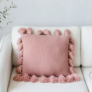 Plesti sjedalo čvrsta boja slonovače, siva, roza zelena čvrste jastučnicu 45*45 cm mekani za kauč na razvlačenje Dječja soba ukrasne jastučnice 2