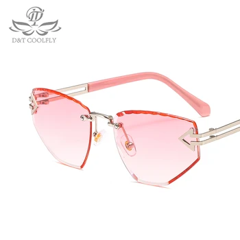 D&T 2020 Nova moda sunčane naočale Žene muškarci stare šarene leće luksuzni brand dizajner jedinstveni spoj okvir ženske sunčane naočale UV400 2
