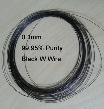 0.1 mm Dia High Purity Industry Experiment Black Tungsten Wire Vacuum Heating W Material oko 10 metara 2