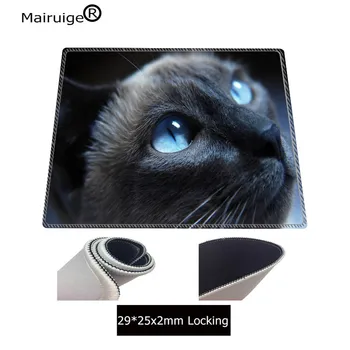 Mairuige Light Blue Eye Mačka Super Large Mouse Pad prirodni gumeni materijal vodootporan stolni gaming podloga za miša i miš-dota LOL 2