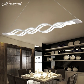 Viseće svjetiljke Dinning Room Led modern for dinning room Acrylic+Metal suspension spušteni strop učvršćenje kućni rasvjeta za kuhinje 1