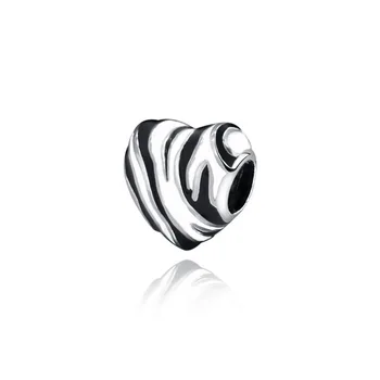 Novi dolazak 925 sterling srebro svjetlucave perle Pave zebra srce stane rame originalne narukvice Pandora žene DIY nakit vruće 2