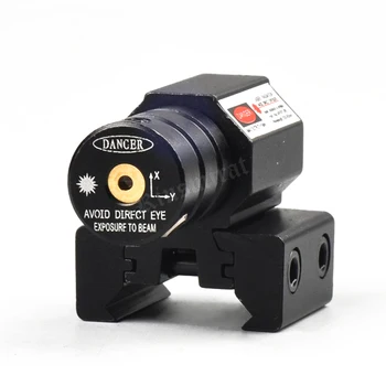 Crvena točka laserski pokazivač 50-100 metara raspon 635-655 Nm laseri vid pištolj podesiva za 11 mm 20 mm Пикатинни željeznica 2