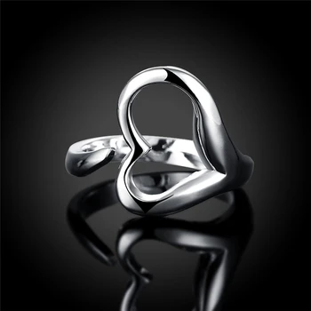 Charmhouse Pure Silver Rings for Women Heart Prst Ring Anillo Bague Femme Zaruke, Vjenčanje Jewelry Accessories Party Gifts 2