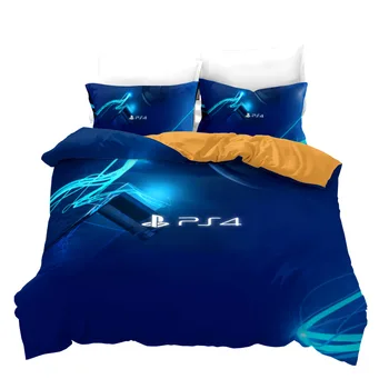 PlayStation Gamepad 3d komplet posteljina s наволочкой tiskanom пуговицей skup пододеяльников za prema dolje deke Twin Full Queen Krevetom, posteljina, posteljina 2