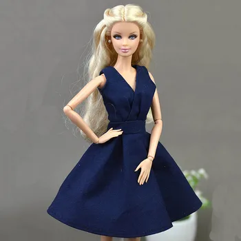 Tamno plava elegantan ručni rad jedinstveni lutka haljina za Barbie lutke ball haljina Vestido odjeća za 1/6 BJD lutka pribor 1