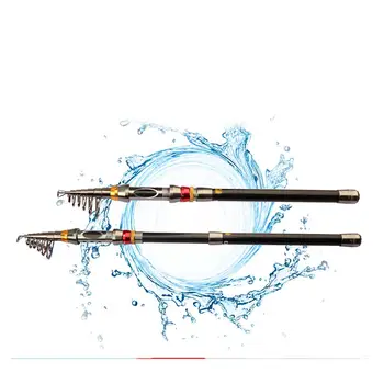 Teleskopska mini удочка On For Sea Ocean Fishing Rod Ultralight Tough Carbon Rock Fishing Rod prsten za vođenje Pol kuka 1.8-3.6 m 1