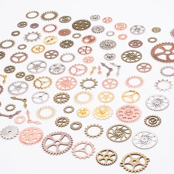 100 grama/Lot berba steampunk ručni sat stari dogovor zupčanik kotača steampunk perle zaključke za nakit DIY izradu narukvica 2