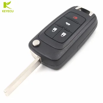 KEYECU zamjena flip ključ Keyless Entry Remote Key Fob 4 gumb 315/433 Mhz za Chevrolet Camaro Cruze Malibu Sonic Equinox 1