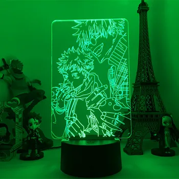Anime lampa Satoru Gojo Jujutsu Kaisen Led Night Light Yuji Itadori for Room Deco rođendanski poklon Jujutsu Kaisen Lamp Yuji Itadori 1
