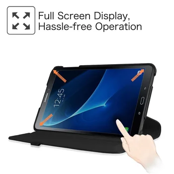 Tab A 10.1 2016 SM-T580 T585 Tablet Cover za Samsung Galaxy Tab A6 10.1 SM-T580 T585 T587 Case 360 rotirajući stalak kožna torbica 1