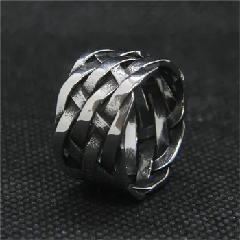 1pc podrška shuttle cool čvor prsten 316L nakit od nehrđajućeg čelika punk popularan čvor prsten 1