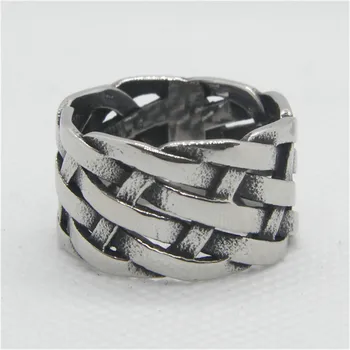 1pc podrška shuttle cool čvor prsten 316L nakit od nehrđajućeg čelika punk popularan čvor prsten 2