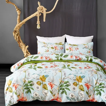 Proljetni cvijet ispis jednokrevetna dvokrevetna posteljina eura posteljina komplet za dom svježe Kraljica king deka deka jastučnicu 1