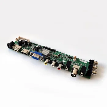Za LM230WF3-SLE1/SLF1/SLG1/SLK1/SLK3 LVDS panel 1920*1080 VGA USB AV TV 3663 DVB digital 30-Pin LCD board Controller Kit 1