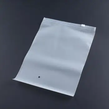 Velika Mat Plastična Torba Za Pohranu Matirano Prozirna Zatvarač Pečat Putne Torbe Zip Lock Slide Valve Seal Packing Pouch Za Kozmetičke Odjeće 2