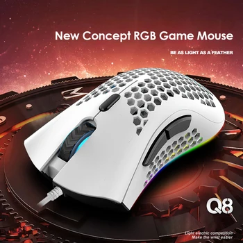 Hxsj J900 Usb Wired Gaming Mouse Rgb Gamer Mouses With Six Adjustable Dpi Saće Hollow Ergonomski Dizajn kupiti | Miš I Tipkovnica - Sultan-drinks.com.hr 11