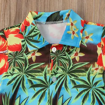 Pudcoco dječak plaža košulja ljeto kratkih rukava majice Baby Boy djeca casual košulja, bluza 0-5Y 1