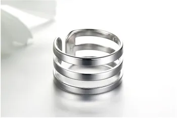 Лукени Šarm srebro 925 prsten za žene nakit visoka kvaliteta zlatna traka šuplji ženski prsten za prste Dama pribor za stranke 1