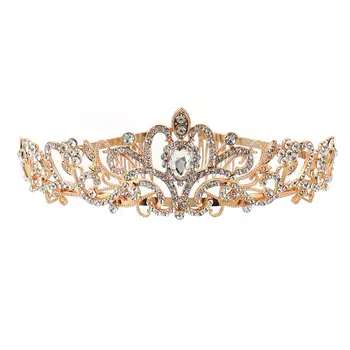 1pc Crown odijelo elegantan mladenka vjenčanje vjenčanje je predivna rhinestones šlem оголовье frizura frizura za žene i djevojčice 1