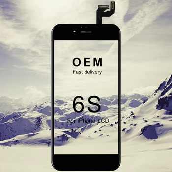 Visoka kvaliteta prikaza OEM 10 kom. Za iPhone 6S zamjena LCD zaslon Osjetljiv na dodir digitalizator Skupštine nema mrtvih piksela osjetljiv na dodir Besplatna dostava 1