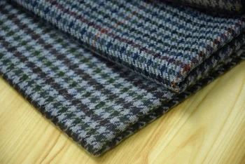 Besplatna dostava 20% vuna tweed tkanina Хаундстут predložak cijena za 1 metar 150 cm širine 1