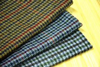 Besplatna dostava 20% vuna tweed tkanina Хаундстут predložak cijena za 1 metar 150 cm širine 2