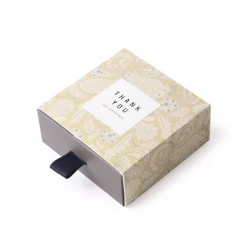 8.5*8.5*3.5 cm elegantni kraljevski žuti uzorak 10 kit čokolade proizvodnja kutija za Valentinovo Božić pokloni za Rođendan pakiranje kutije za pohranu