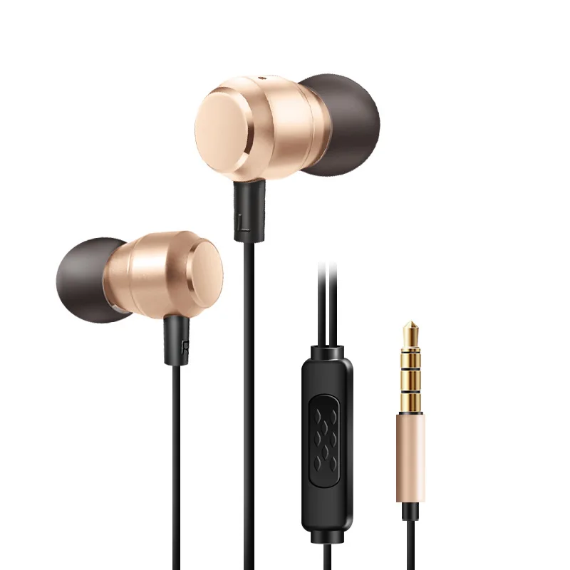 2020 novi 3,5 mm u uhu stereo slušalice metal Sport bas slušalice doček glazbena slušalice Slika 4