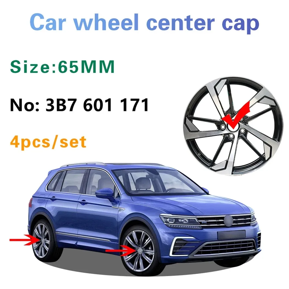 65mm VW R LINE wheel hub Cap Cover emblem auto badge for VW Golf Touran  Tiguan Magotan Passat CC SCIROCCO car styling