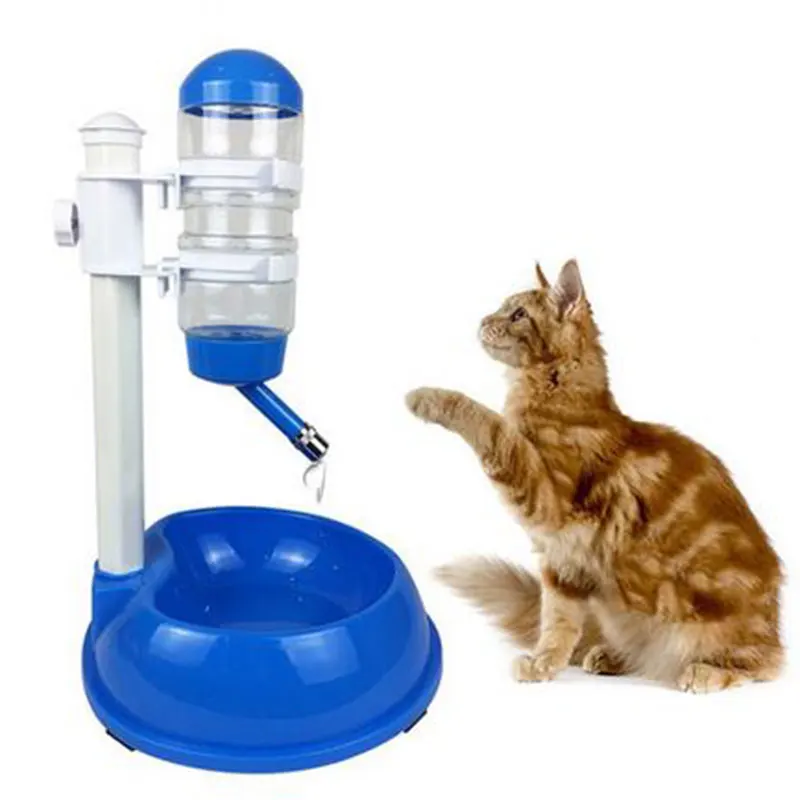 500 ml velikog kapaciteta automatsko Pet Feeder pet pitke fontana štand Feeder boca za mačke i pse, hrana čaša dispenzer Pet Product Slika 1
