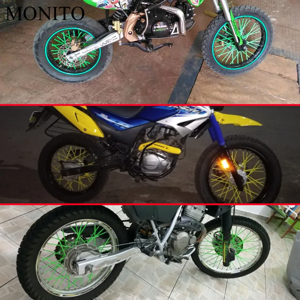 72 kom bicikl prljavštine bicikla obruč žbice kotača naplatci kože poklopac zaštitnik za Honda Yamaha, KTM Suzuki DRZ KX YZ WR XR EXC XC SX EC Slika 5