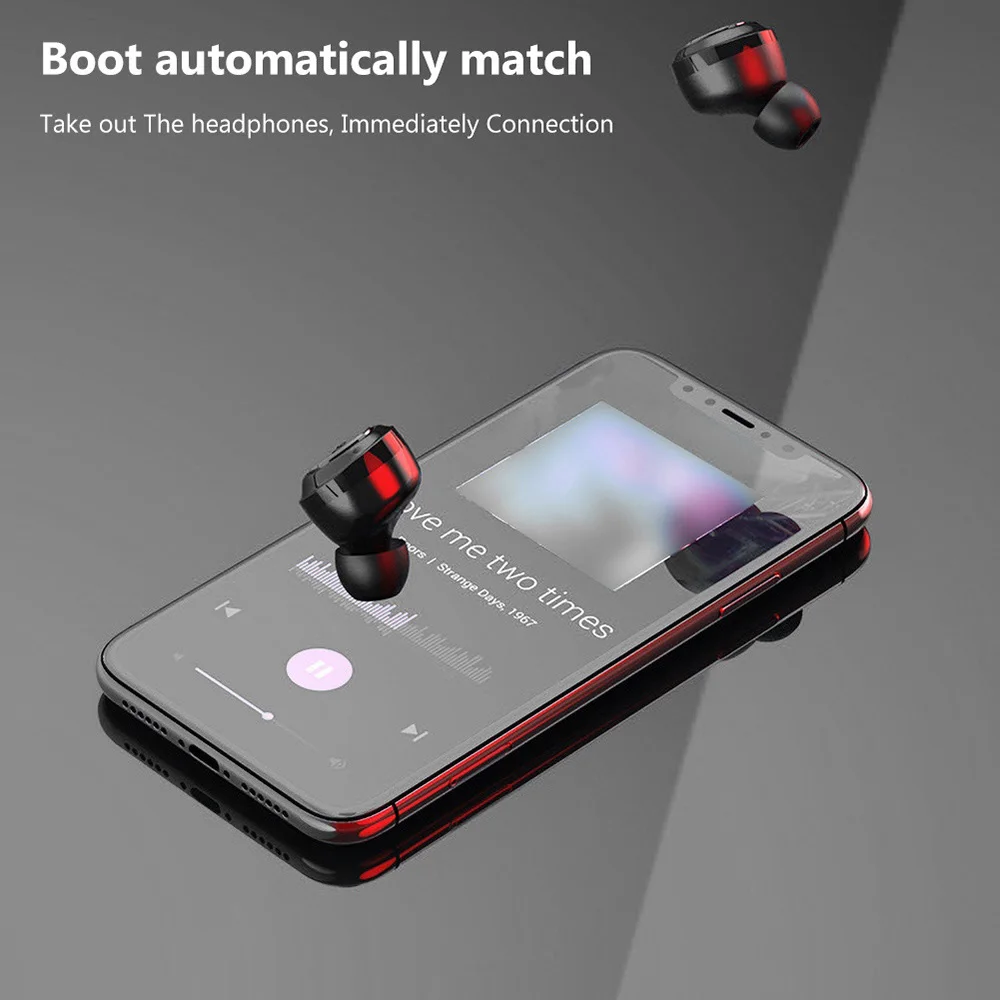 A6 TWS Mini Wireless Bluetooth 5.0 slušalice HiFi stereo glazbe slušalice slušalice s digitalnim punjačem bežične slušalice Slika 1