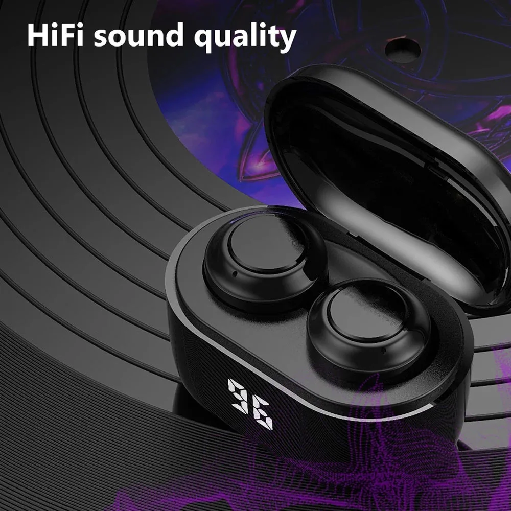 A6 TWS Mini Wireless Bluetooth 5.0 slušalice HiFi stereo glazbe slušalice slušalice s digitalnim punjačem bežične slušalice Slika 4