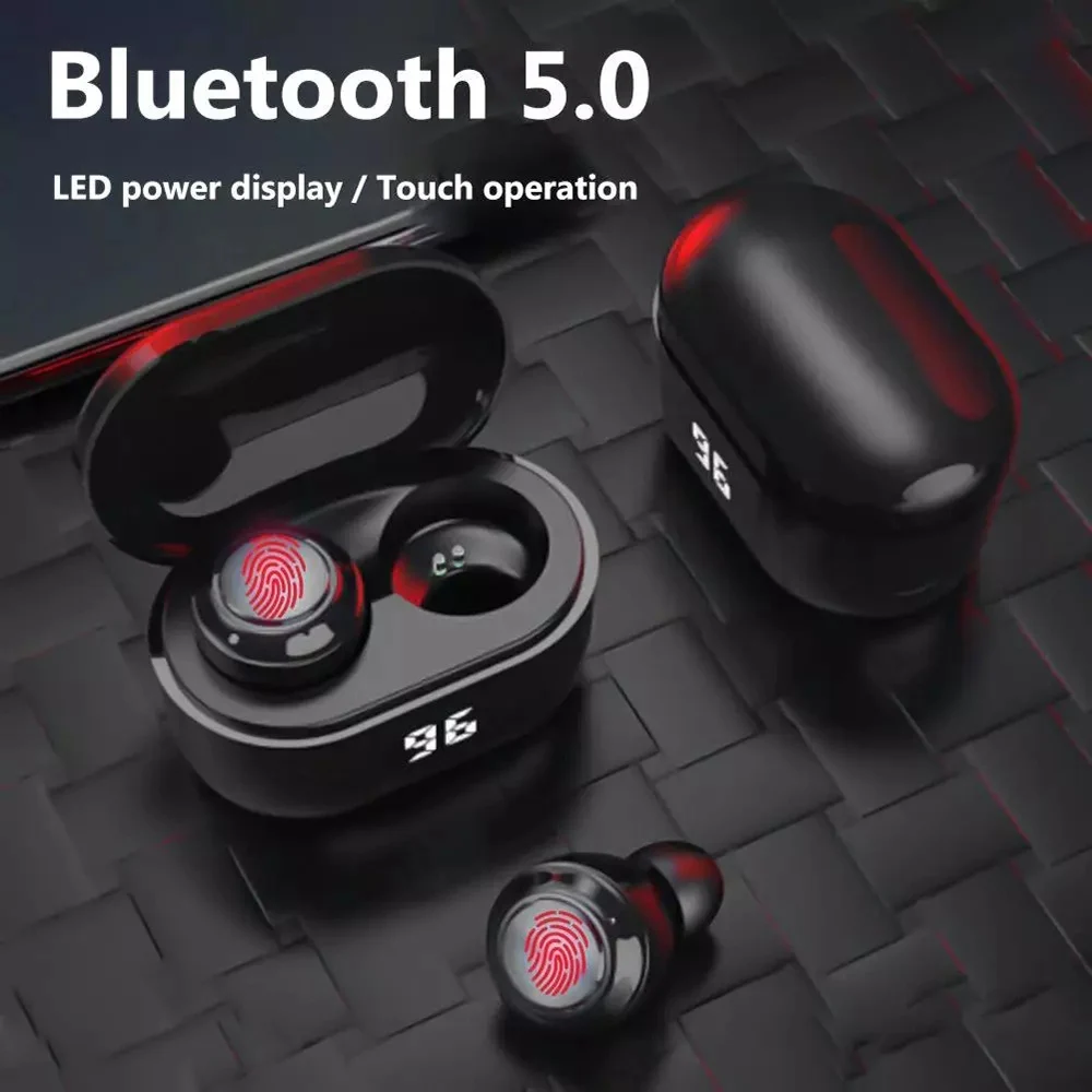 A6 TWS Mini Wireless Bluetooth 5.0 slušalice HiFi stereo glazbe slušalice slušalice s digitalnim punjačem bežične slušalice Slika 5