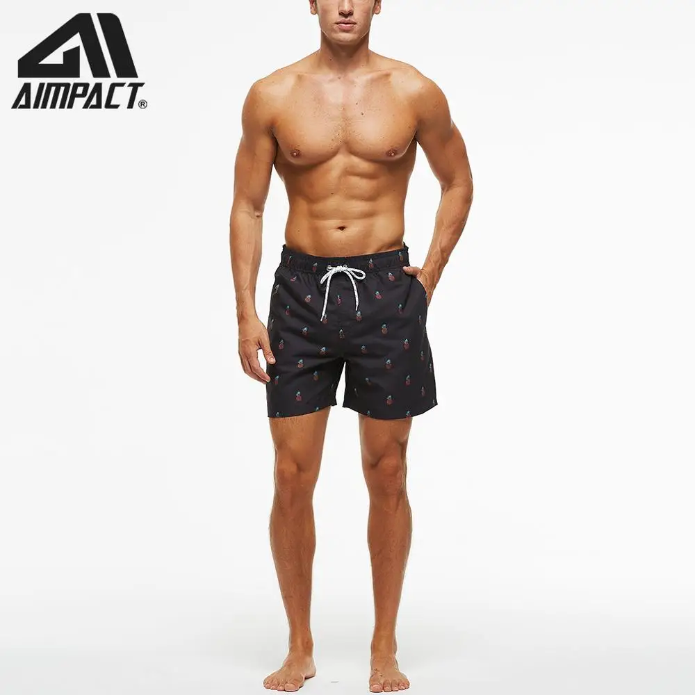 AIMPACT gospodo društvene kratke hlače topljenje быстросохнущие plaža kratke hlače ananas muška plaža odjeća surfanje trčanje plivanje Hybird AM2218 Slika 5