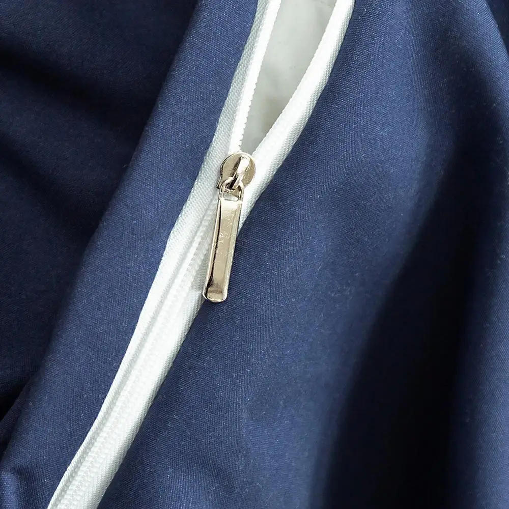 Bonenjoy 1 kom deka plavu jednobojnu mikrovlakana housse de couette Single/Queen/King dekbedovertrek 200x220 (bez jastučnice) Slika 3