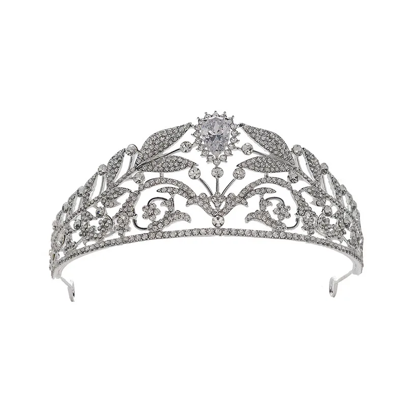 CC tiaras i kruna ободки za kosu, Ukrasi za kosu za vjenčanje vjenčanje pribor ženski modni nakit darove za stranke HG1314 Slika 3