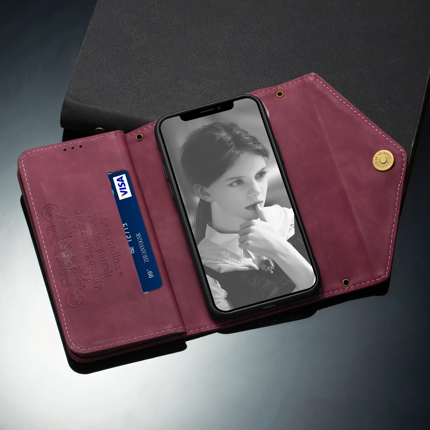 Crossbody kožna torbica za IPhone 12 11 Mini Pro XS Max XR 7 8 6 6s Plus 5G luksuzni novčanik flip kartice stalak torbica za telefon Slika 3