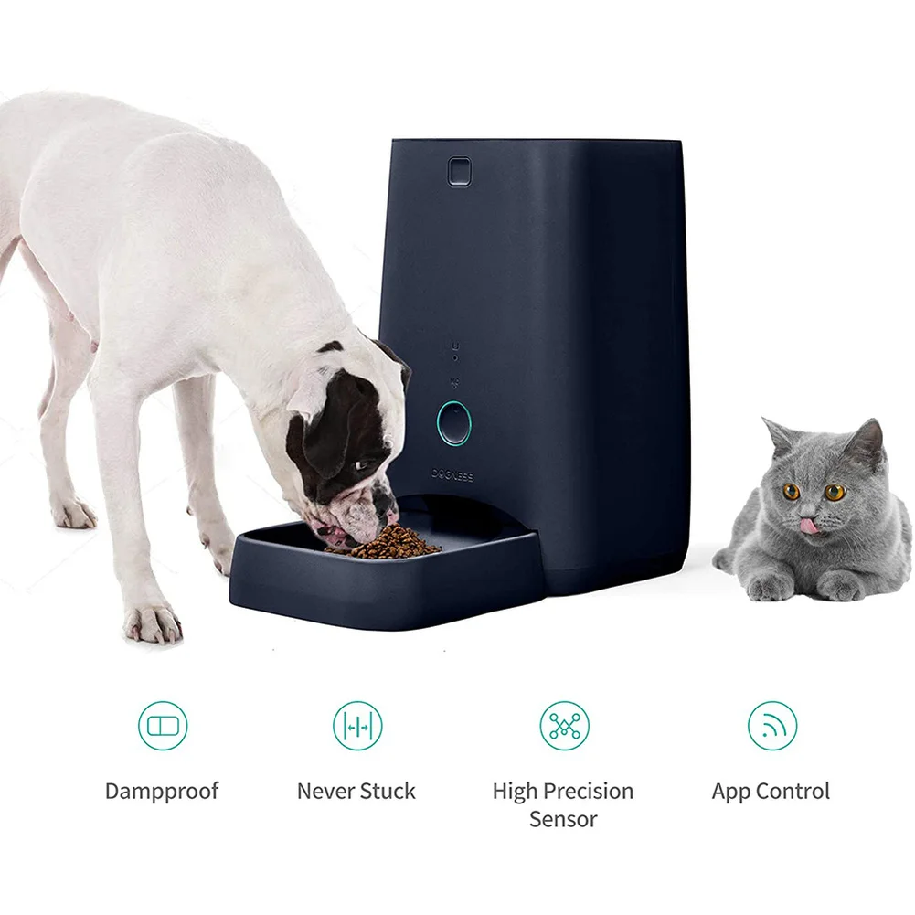 DOGNESS 6L Smart Feed Automatic Mačka Feeder Wi-Fi Pet Feeder for Cat and Small Dog Phone Remote Control Auto Food Dispenser Slika 3