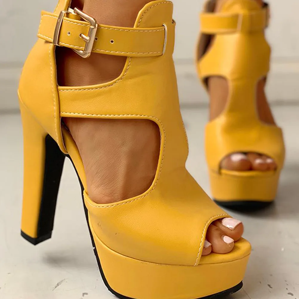 Doratasia 2020 dropship velike veličine 50 visoke pete ženske cipele seksi peep toe platforma za ljetne sandale za žene Slika 5