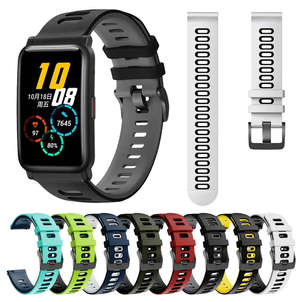 EasyFit sportska Silikonska traka za Honor ES Smart Watch Strap Watchband Bracelet zamjena remenje remen Correa Slika 4
