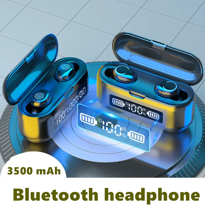 F9 TWS bežične slušalice HiFi stereo Bluetooth 5.0 slušalice gaming slušalice stalak za punjenje kutija, slušalice pk tws i12 za xiaomi huawei Slika 5