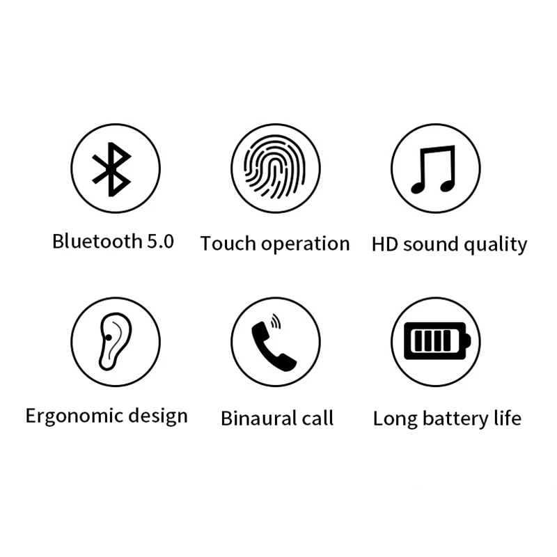 GAIBY J3 TWS bežične slušalice sportske slušalice auriculares Bluetooth 5.0 slušalice slušalice za xiaomi oppo samsung, huawei telefon Slika 2