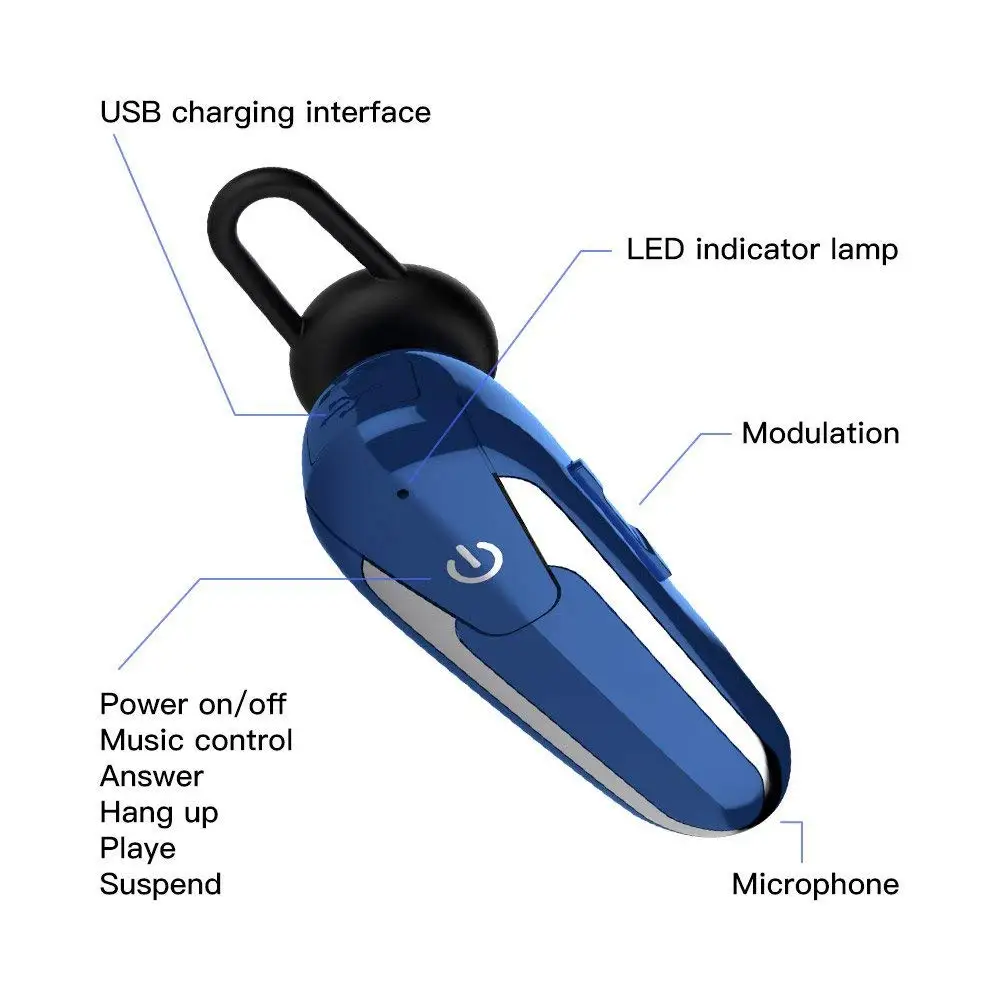 GDLYL originalni handsfree Bežične Bluetooth slušalice slušalice slušalice slušalice s mikrofonom slušalice BT 5.0 telefona za PC Slika 4