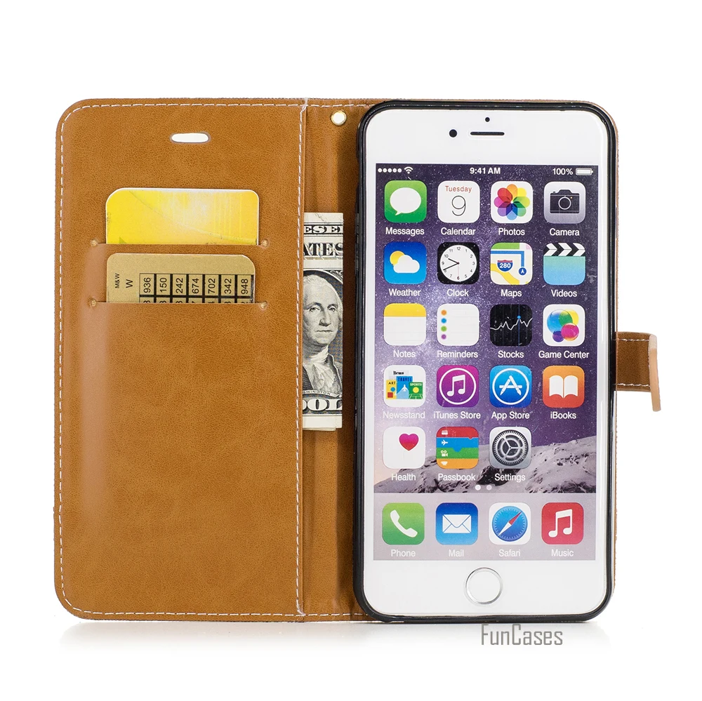 Isprane traperice štand torbica za Apple iPhone 6S 7 Plus 5S šarene novčanik torbica za iPhone 6 Plus 5 SE izuzetan telefon torba Capinhas Slika 3