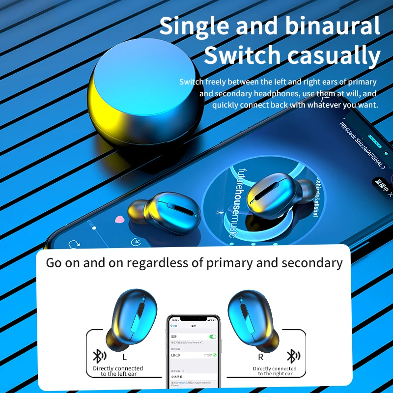 Istina TWS bežične Bluetooth slušalice 5.0 slušalice TWS gaming slušalice s mikrofonom stalak za punjenje kutija bežične slušalice slušalice za Xiaomi Slika 5